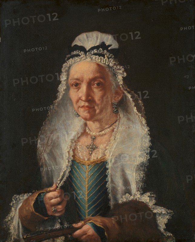 Portrait of an Old Lady, 1720-1750. Creator: Circle of Giuseppe Ghislandi.