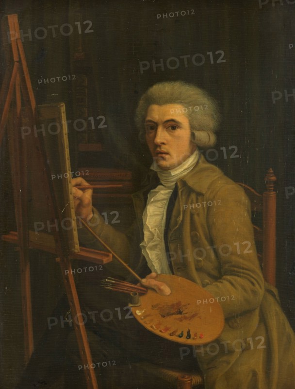Portrait of a Painter, probably the Artist himself, 1788. Creator: Willem Uppink.