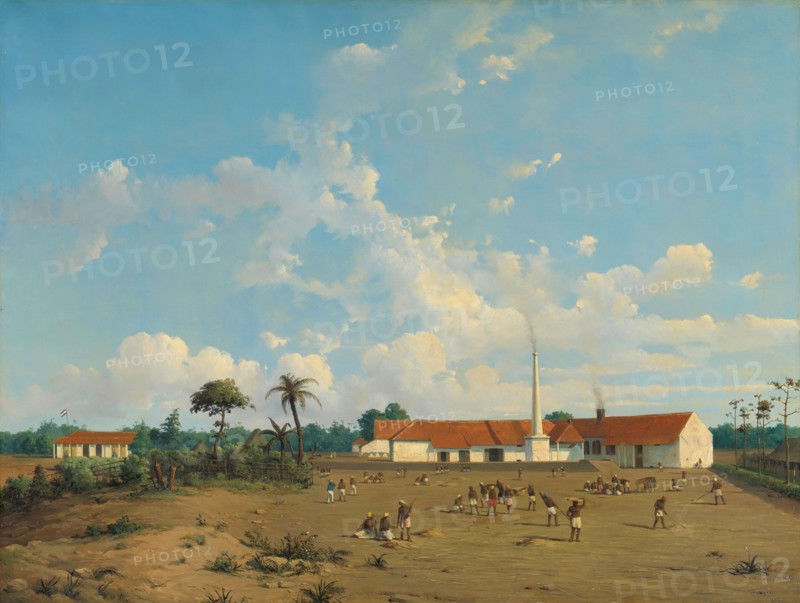The Kemanglen Sugar Factory near Tegal (or Tagal), Java, 1870-1875. Creator: Abraham Salm.