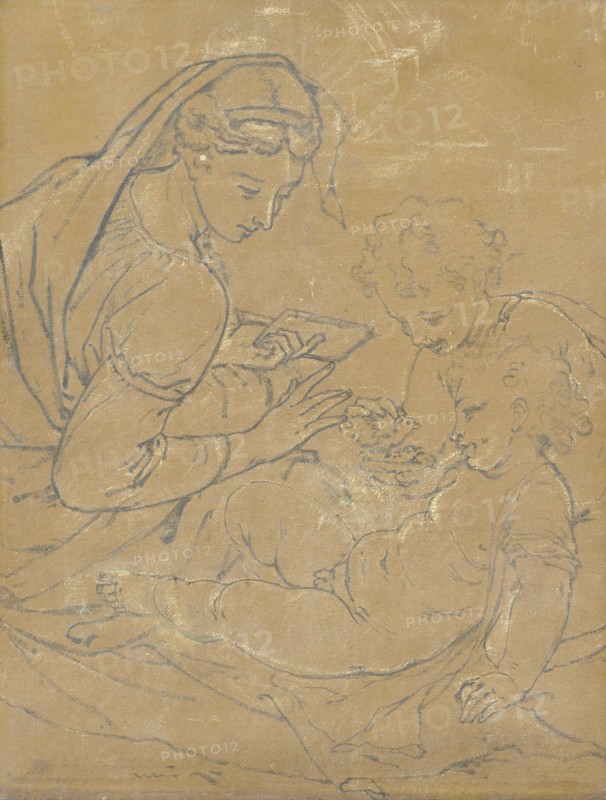 Madonna and Child with St John, 1700-1722. Creator: Adriaen van der Werff.