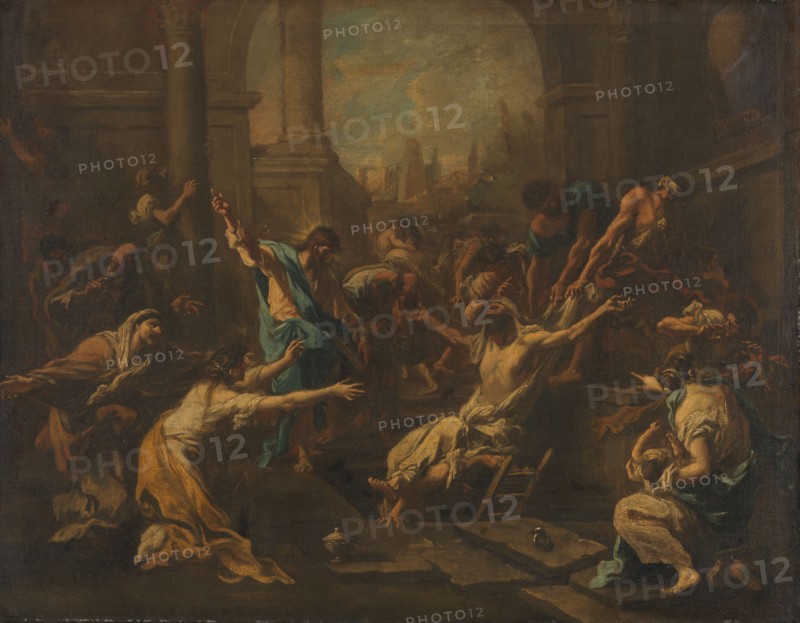 The Raising of Lazarus, 1715-1740. Creator: Alessandro Magnasco.