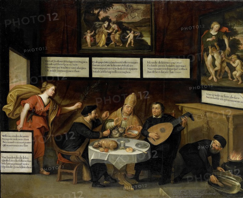Peace Urging the Churches to be Tolerant, 1600-1624. Creator: Anon.