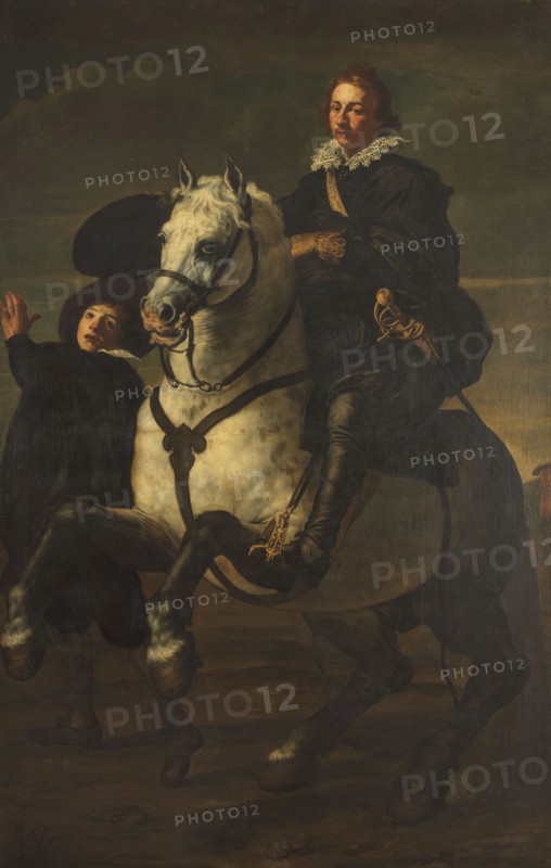 Portrait of a man on horseback, c.1610-c.1620.  Creator: Unknown.