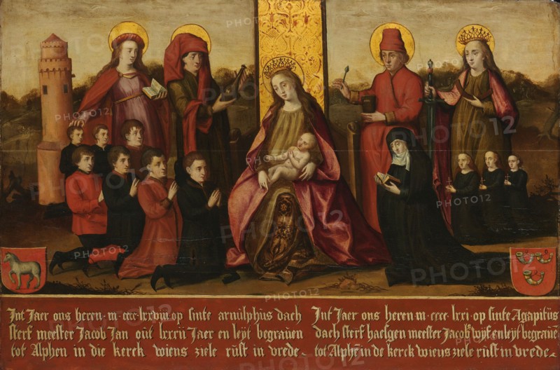 Memorial Panel for Jacob Jan van Assendelft  and his Wife Haesgen van Outshoorn, after c.1500. Creator: Anon.