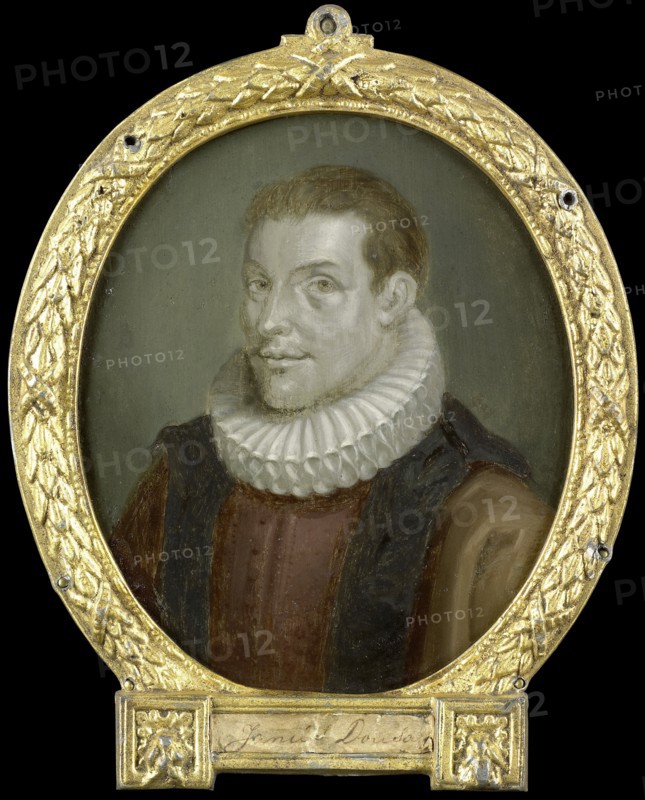 Portrait of Johan van der Does the Younger, Librarian in Leiden, 1700-1732. Creator: Arnoud van Halen.