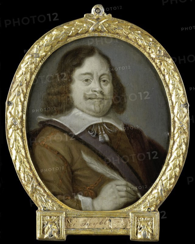 Portrait of Joannes Cools (born 1611), Jurist, Historian and Latin Poet in Hoorn, 1700-1732. Creator: Arnoud van Halen.