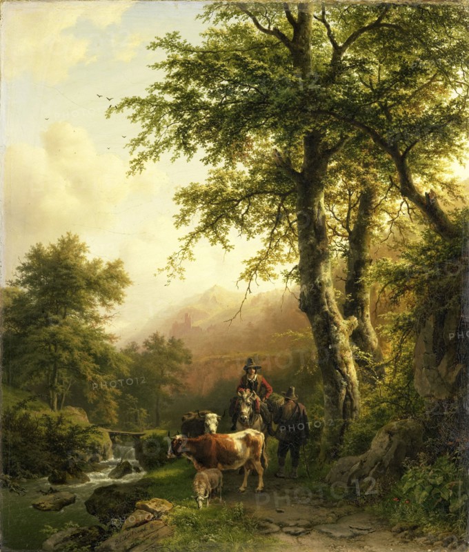 Italian Landscape, 1848. Creator: Barend Cornelis Koekkoek.
