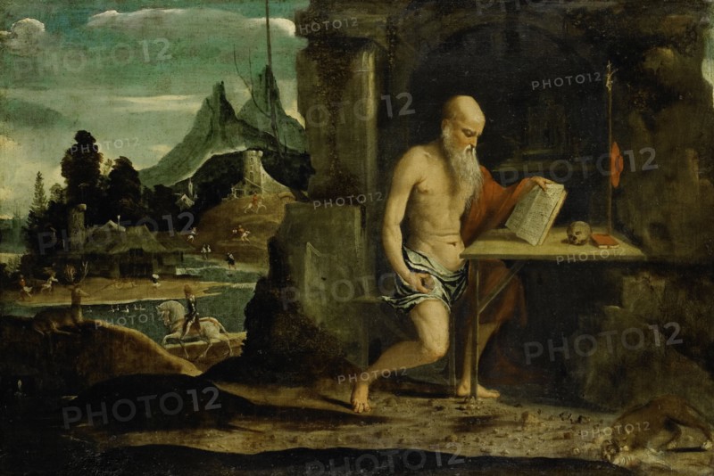 St Jerome, 1500-1520. Creator: Bernardino da Asola.