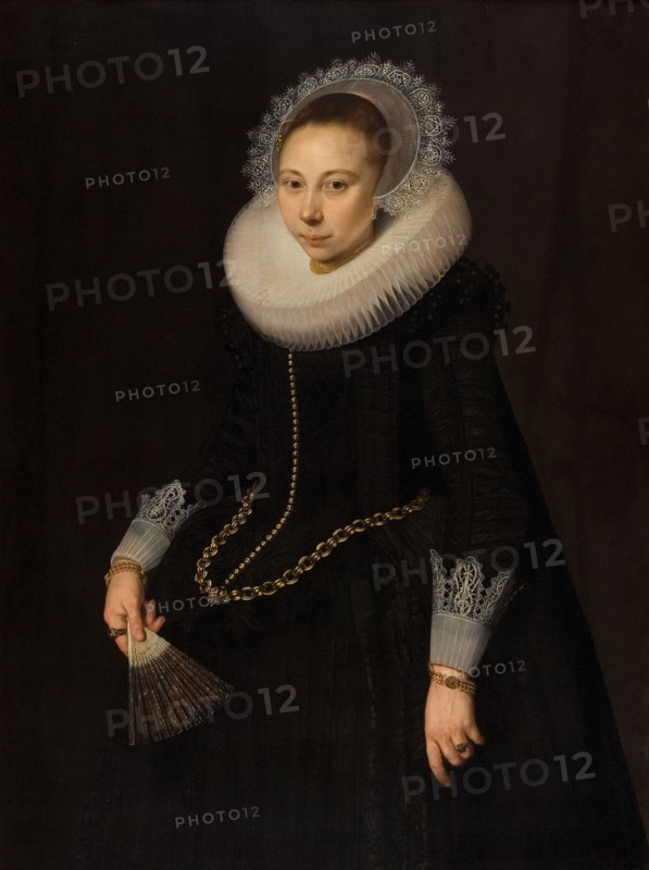 Portrait of Maria Overrijn van Schoterbosch (1599/1600-38), 1622. Creator: Cornelis van de Voort.