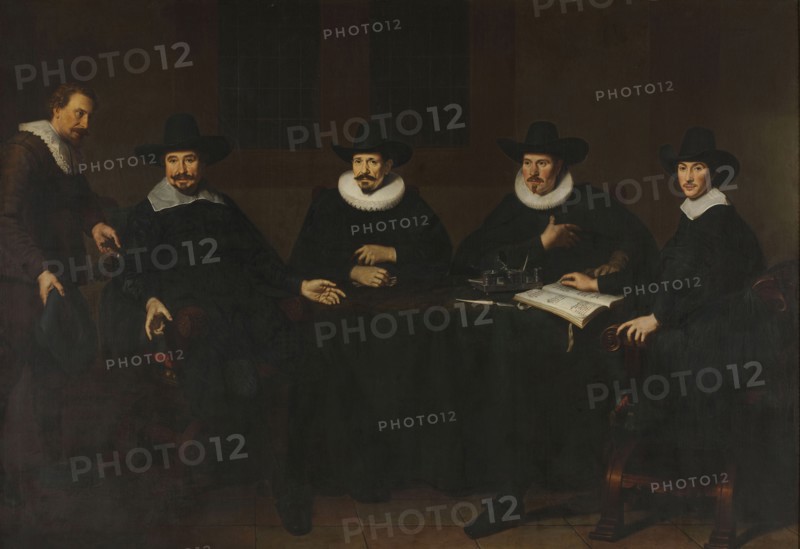 The leaders of the cloth industry (Saainering) in Amsterdam, 1643. Creator: Dirck Dircksz. Santvoort.