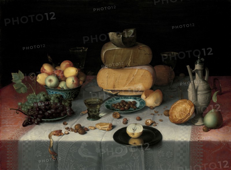 Still Life with Cheese, c.1615. Creator: Floris Claesz van Dijck.