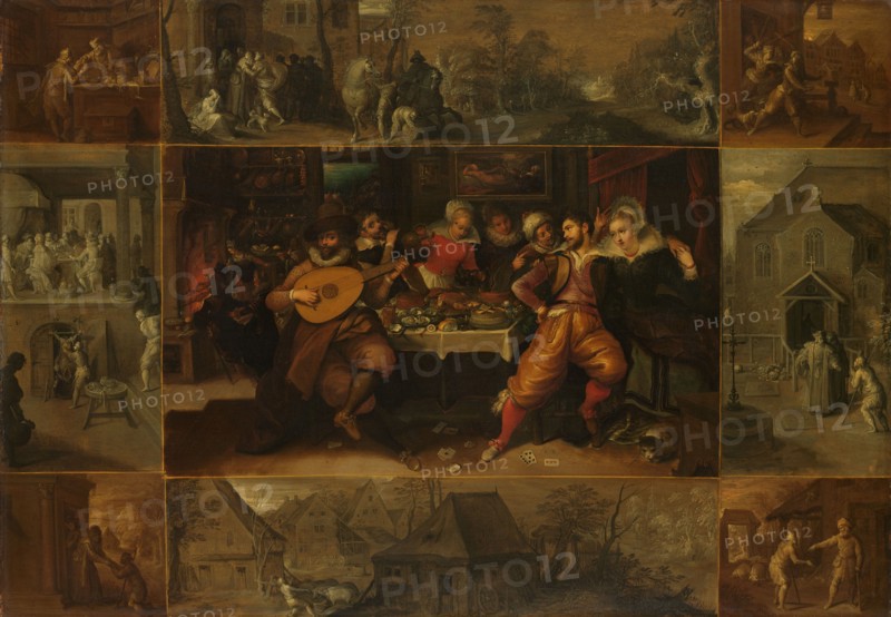 The Parable of the Prodigal Son, c.1610-c.1620. Creator: Frans Francken II.