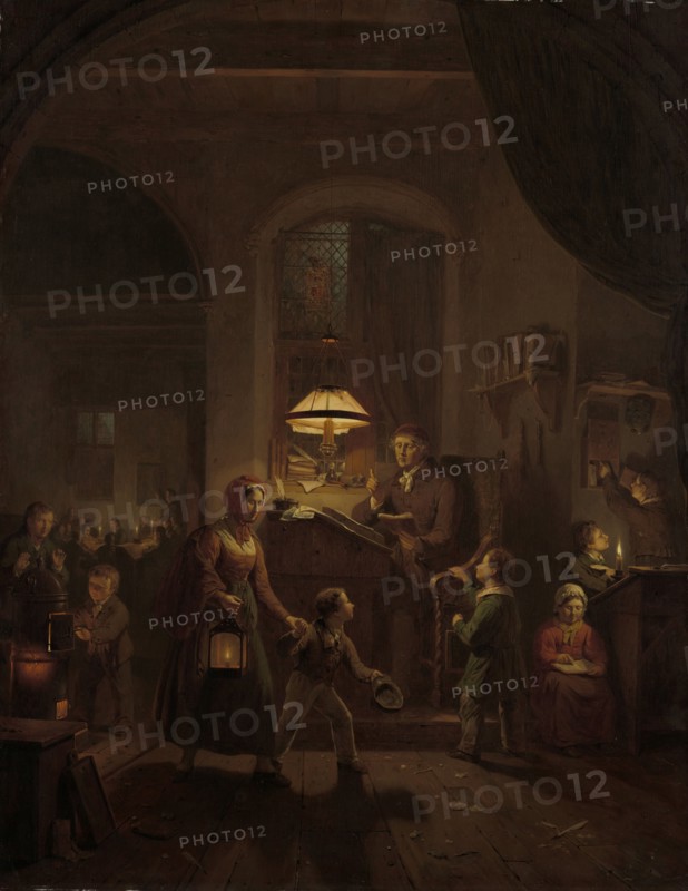 The Night School, 1835. Creator: George Gillis Haanen.