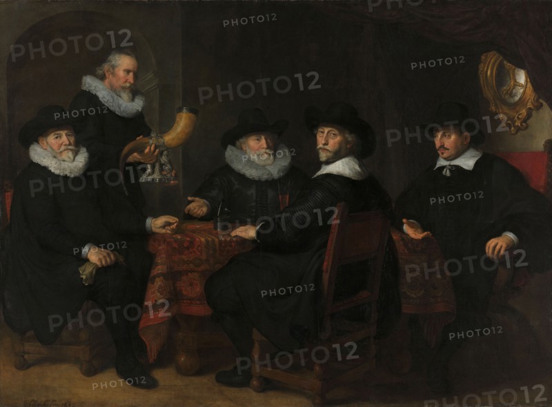 Portrait of the Governors of the Kloveniersdoelen, 1642. Creator: Govaert Flinck.