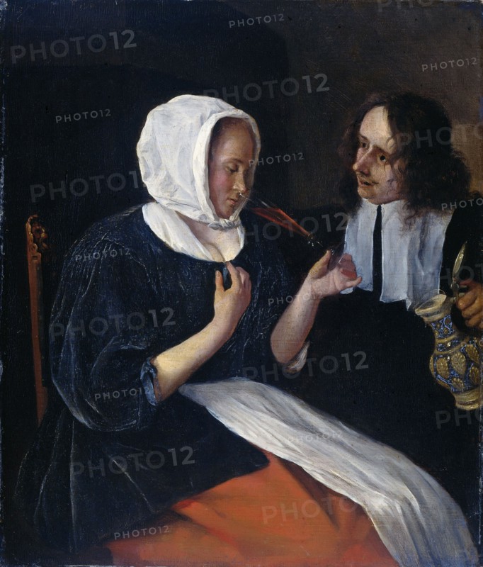 A couple drinking, 1660-1679. Creator: Jan Steen.