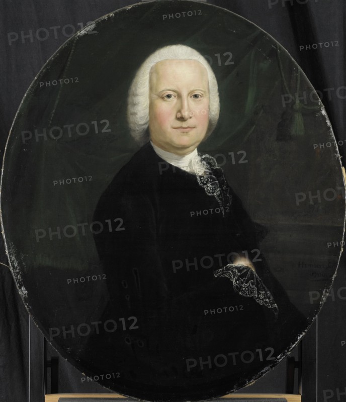 Portrait of Adriaan du Bois, Director of the Rotterdam Chamber of the Dutch East India Company, elec Creator: Jean Humbert.