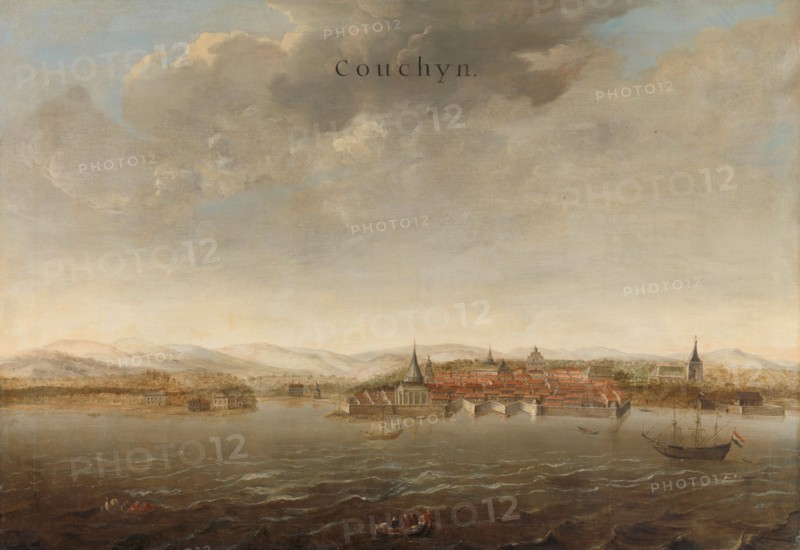 View of Cochin on the Malabar Coast of India, c.1662-c.1663. Creator: Johannes Vinckboons.
