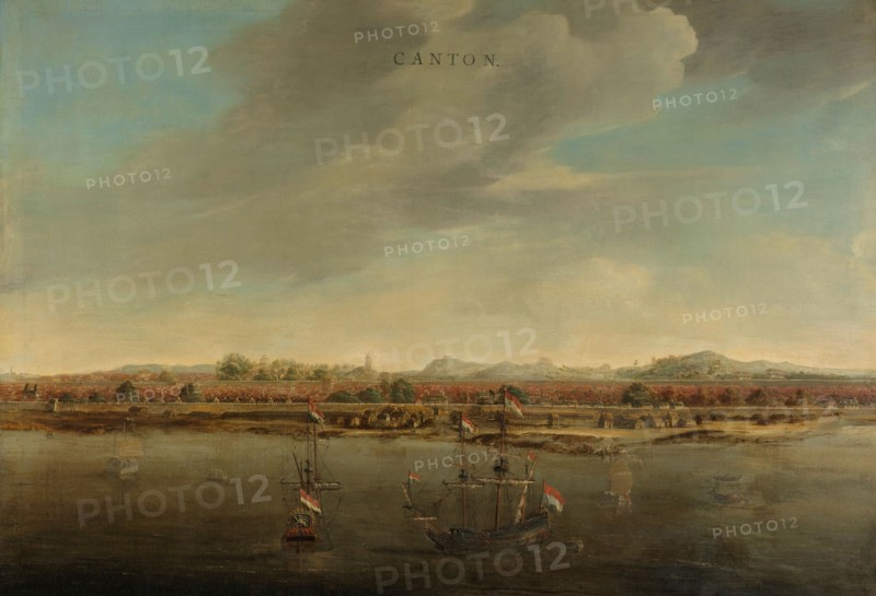 View of Canton in China, c.1662-c.1663. Creator: Johannes Vinckboons.