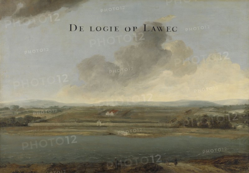 Two Views of Dutch East India Company Trading Posts: Lawec in Cambodia and Banda in the Southern Mol Creator: Johannes Vinckboons.