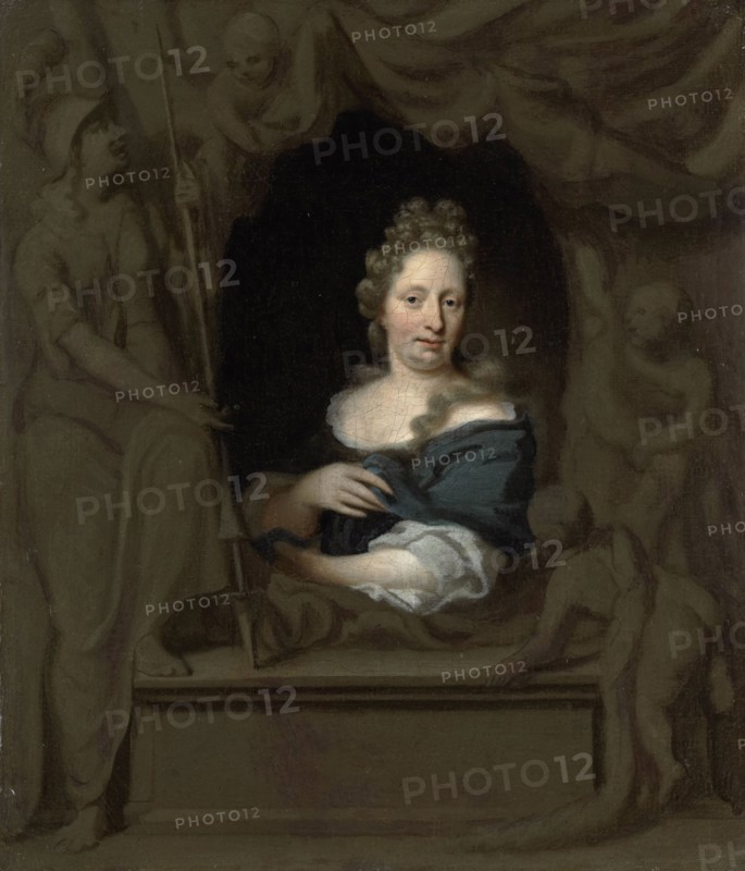 Portrait of Eva Visscher, Wife of Michiel van Musscher, 1685. Creator: Michiel van Musscher.