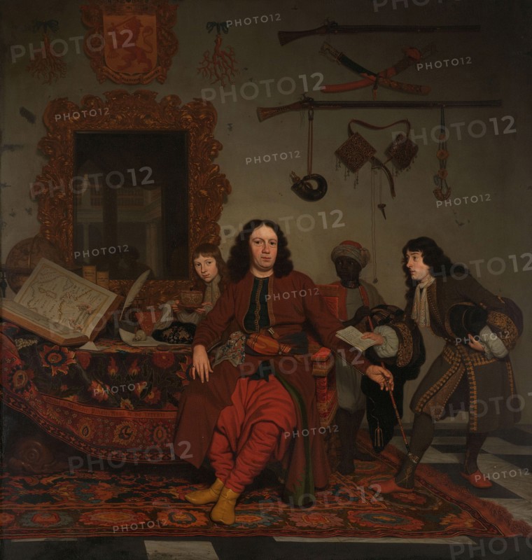 Thomas Hees and his Servant Thomas and Nephews Jan and Andries Hees, 1687. Creator: Michiel van Musscher.