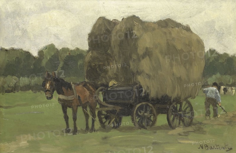Hay Wagon, 1870-1939. Creator: Nicolaas Bastert.