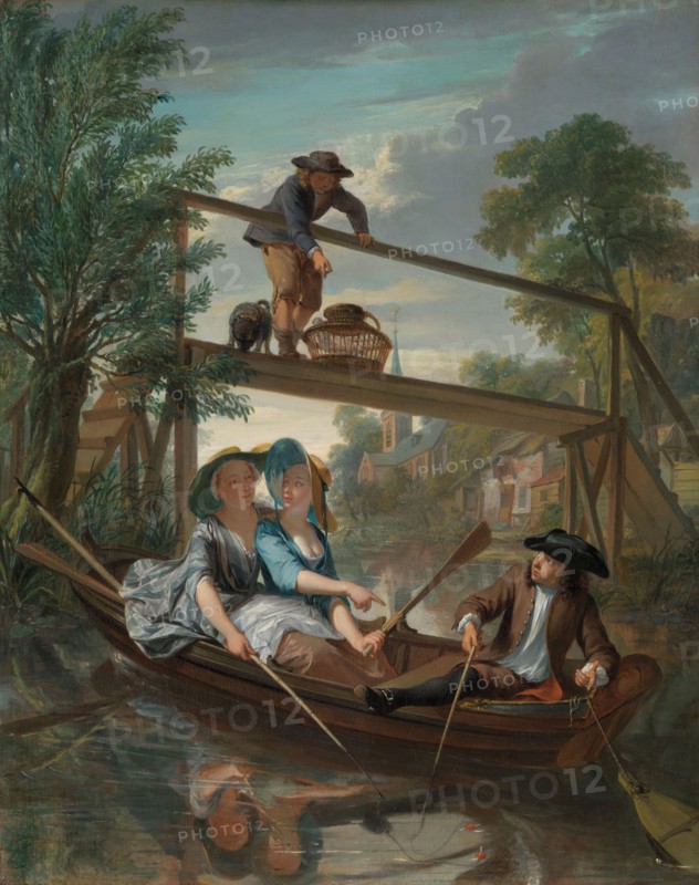 The anglers, c.1744. Creator: Nicolaas Verkolje.