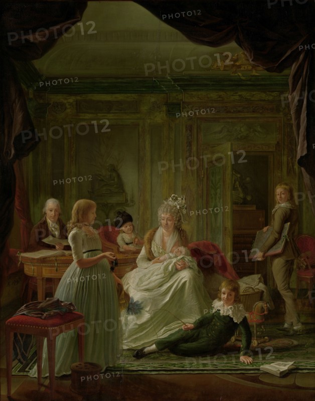 Portrait of Aernout van Beeftingh, his Wife Jacoba Maria Boon and their Children, 1797. Creator: Nicolaas Muys.