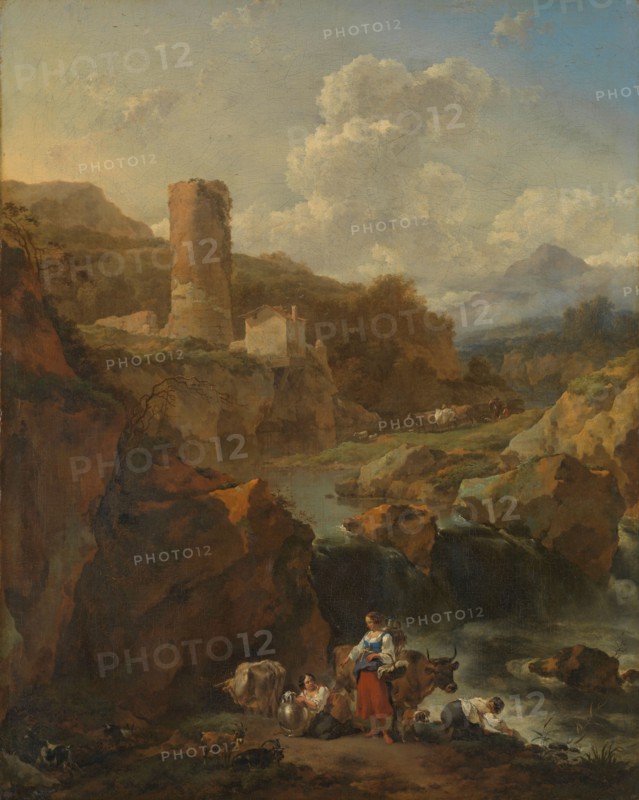 Italian Landscape, 1656. Creator: Nicolaes Berchem.