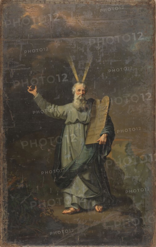 Moses with the Tables of the Law, 1803. Creator: Pieter Gaal.