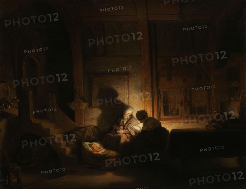 The Holy Family at Night, c.1642-c.1648. Creator: Workshop of Rembrandt.