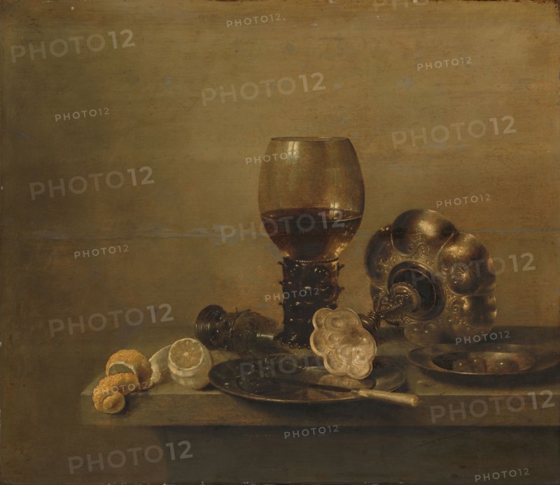 Still Life with a Broken Glass, 1642. Creator: Willem Claesz Heda.