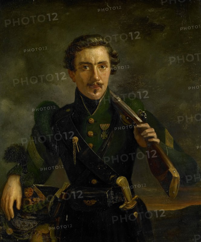 Self Portrait in the Uniform of the Rifles, 1831. Creator: Willem Jodocus Mattheus Engelberts.