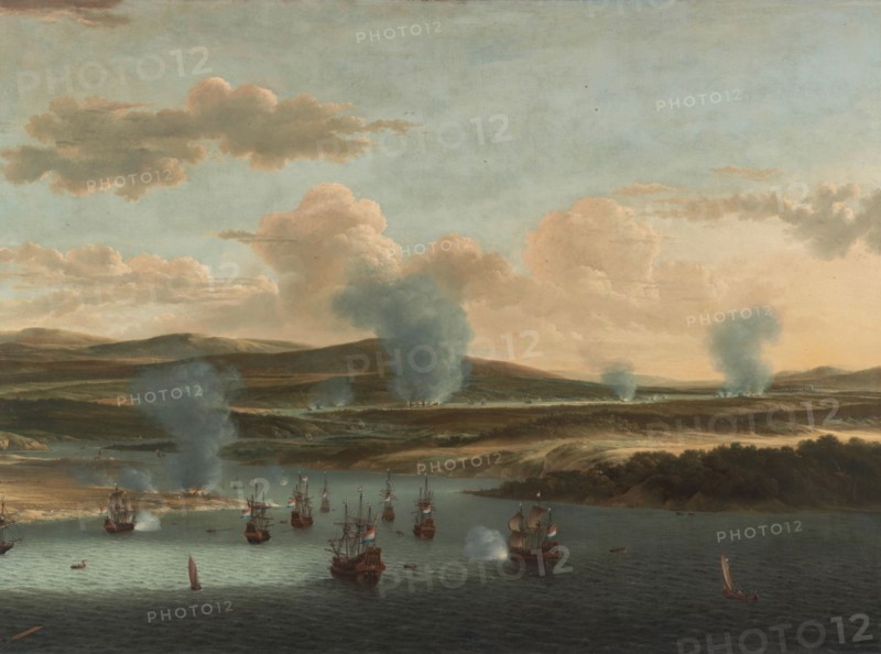 Battle of Medway, c.1668. Creator: Willem Schellinks.