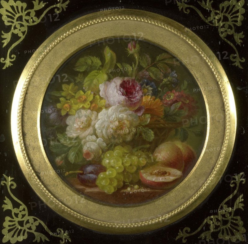 Still Life with Flowers and Fruits, 1780-1810. Creator: Willem van Leen.