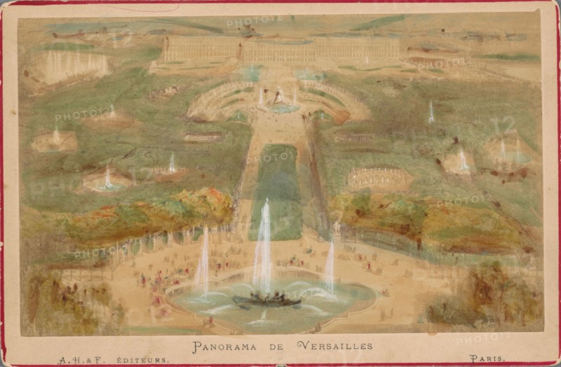 Panorama of Versailles, c.1880-c.1890. Creator: Unknown.