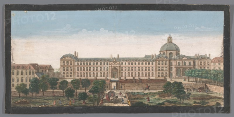 View of the Hôpital de la Salpêtrière in Paris, 1700-1799. Creator: Unknown.