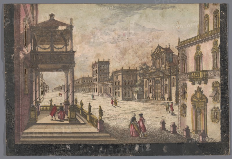 View of the Palace of the Viceroy of Naples in Naples, 1700-1799. Creator: Unknown.