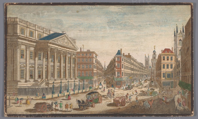 View of the Mansion House in London, 1751. Creator: Unknown.