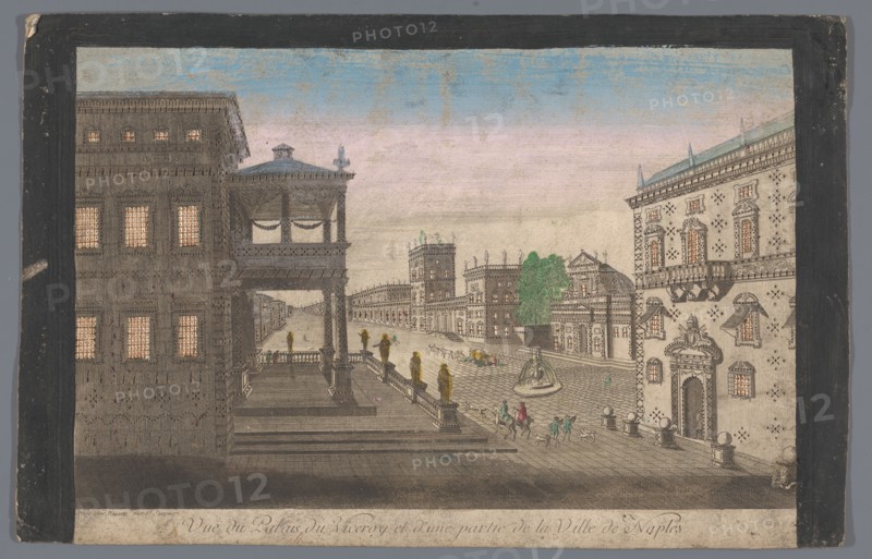 View of the Palace of the Viceroy of Naples in Naples, 1700-1799. Creator: Unknown.