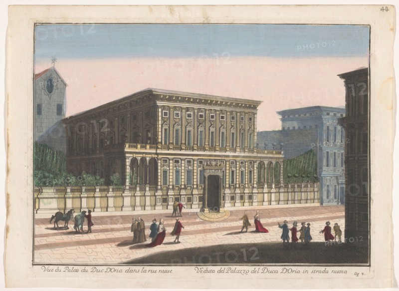 View of the Palazzo Doria-Tursi in Genoa, 1700-1799. Creator: Unknown.