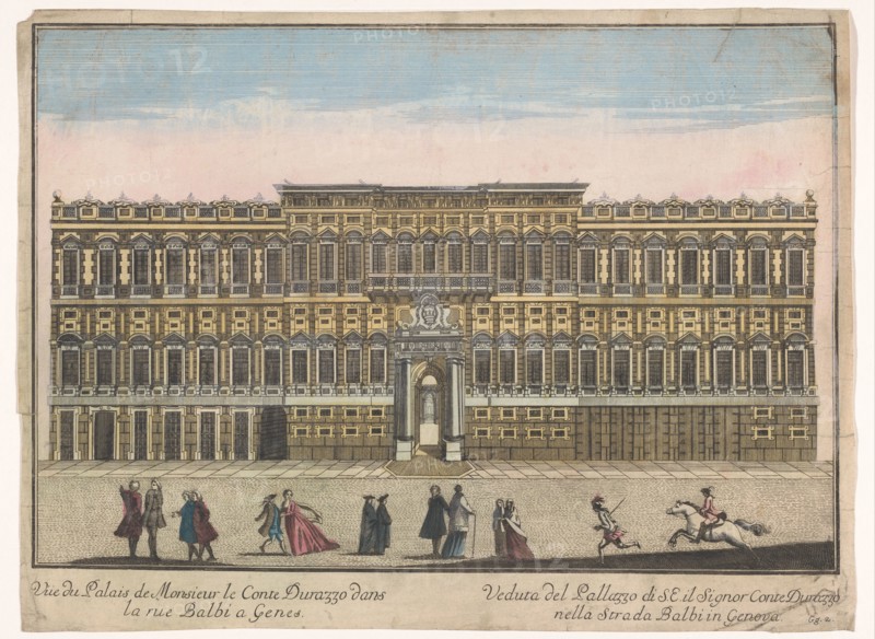 View of the Palazzo Negrone in Genoa, 1700-1799. Creator: Unknown.