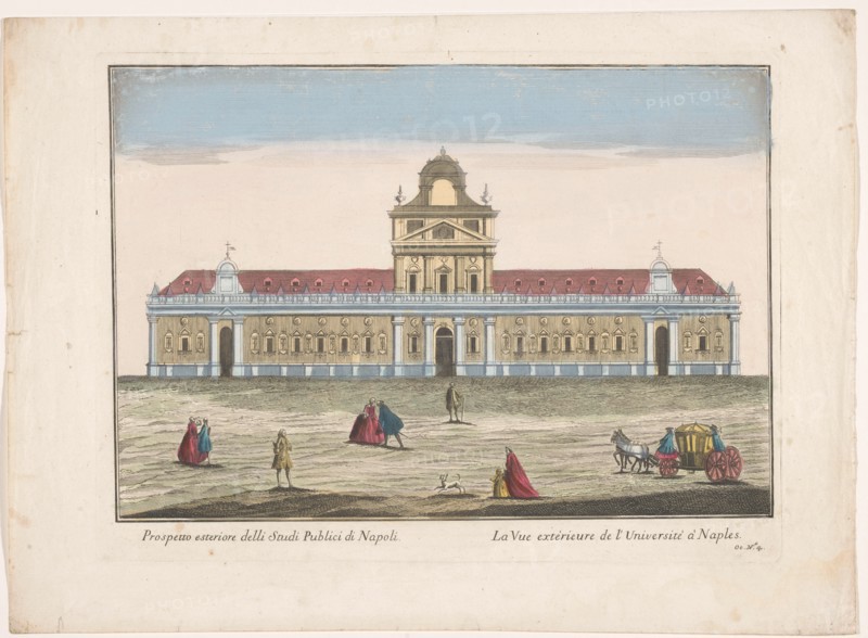 View of the University of Naples, 1700-1799. Creator: Unknown.