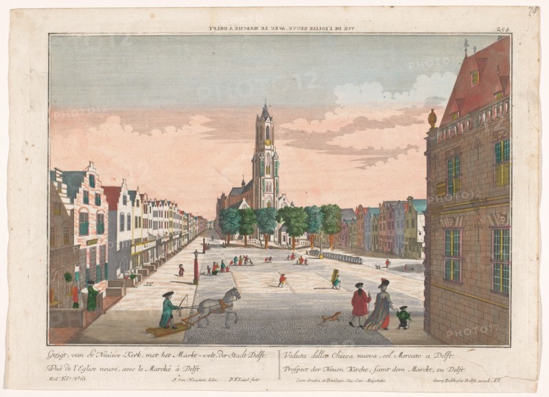 View of the New Church in Delft, 1742-1801. Creators: Georg Balthasar Probst, Balthasar Friedrich Leizelt.