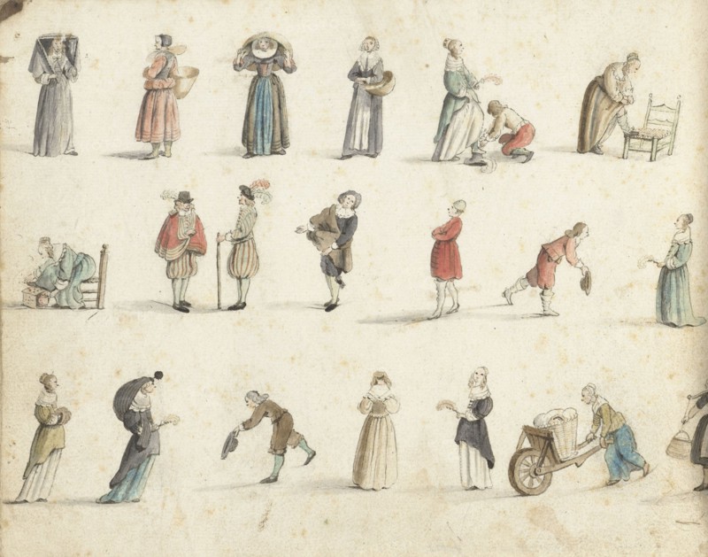 Figure studies, 1648. Creator: Gesina ter Borch.