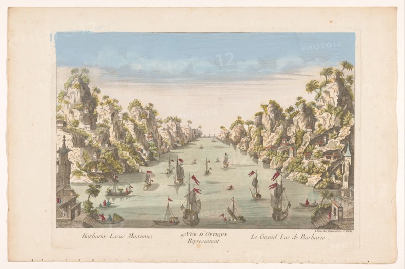 View of the big lake in Hanoi, 1745-1775. Creator: Unknown.