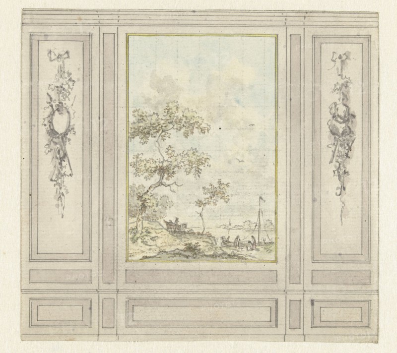 Room wall design, c.1752-c.1819. Creator: Juriaan Andriessen.