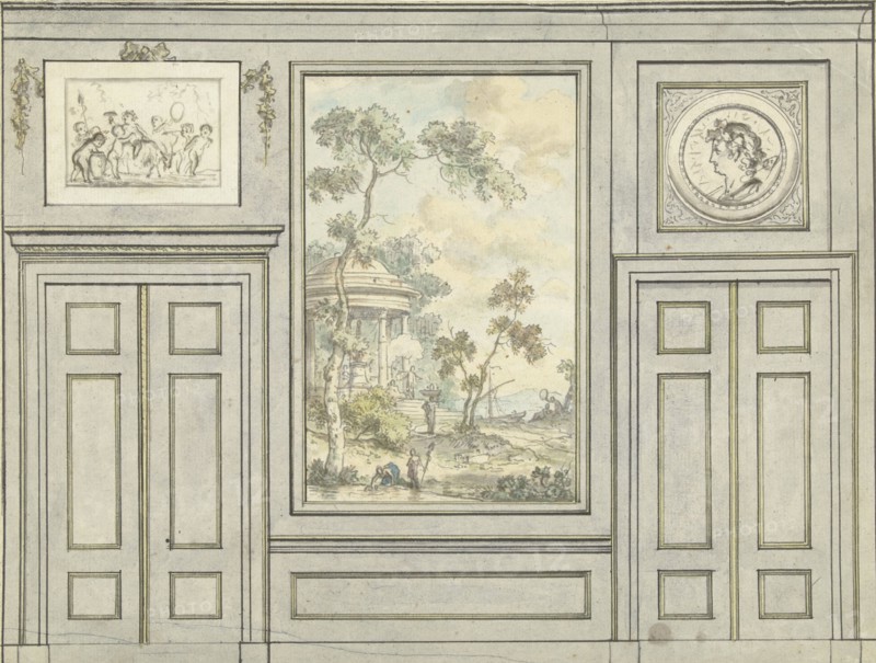 Room wall design, c.1752-c.1819. Creator: Juriaan Andriessen.