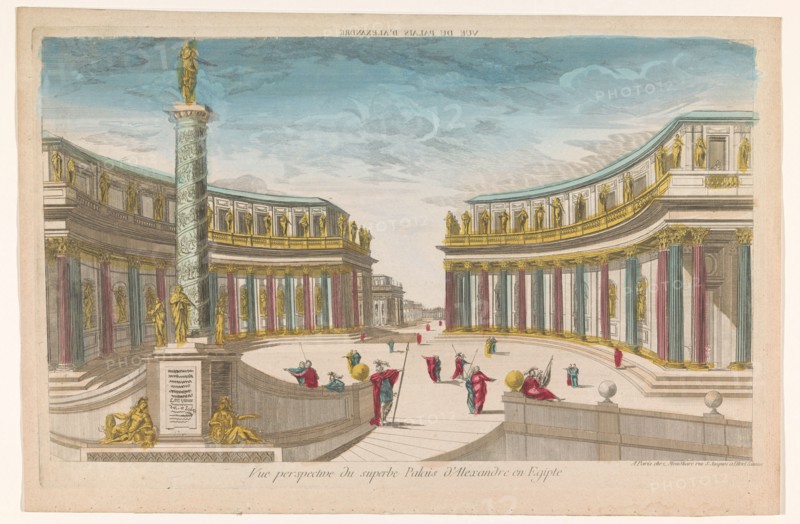 View of a Palace at Alexandria, 1762. Creator: L.Mt. Vanier.