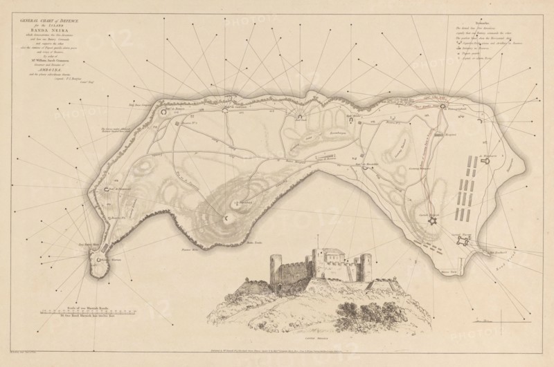 Conquest of Banda by the English on August 9, 1810, (1811). Creator: M. Graham.